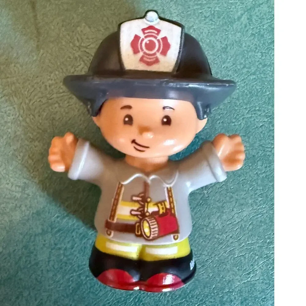 Y2K Kidcore Little People Firefighter Toy Figure Bundle